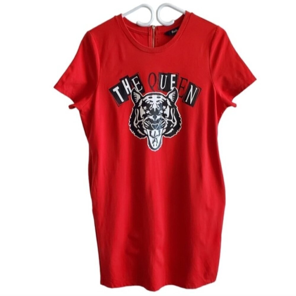 Puella Red "The Queen" T-shirt Dress Size M (38)